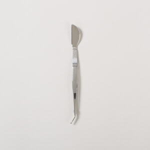 STAINLESS STEEL DOWN TURNED TWEEZER w/ SPATULA